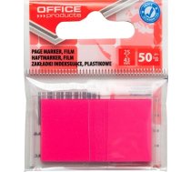 Office Products Grāmatzīmes Indeksēšana Office Products, Pp, 25x43mm, 1x50 Kart., Piekariņš, Rozā