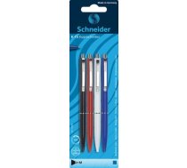 Schneider Biros K15 M Do Wielokrotnego Uzpildīšanai Melns/sarkans/balts/Debeszils 4gab