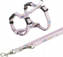 Trixie Junior, Kakla Siksna Priekš Kucēnu, Ar Pavadu, Lente Auduma, 27–45 Cm/10 Mm, 2.00 M, Liliowe
