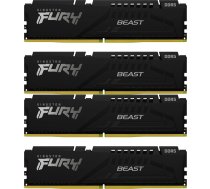 Atmiņa Kingston Fury Beast, Ddr5, 64 Gb, 5200mhz, Cl40 (kf552c40bbk4-64)