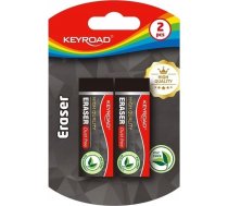 Keyroad Gumijas Dzēšamā Keyroad, Tehnisks, 2 Gab., Blisteris, Melna