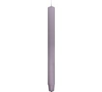 Svece Galda Gara Ryflowana Donau Home, 25x300 Mm, 4gab., Pelēks-popielata