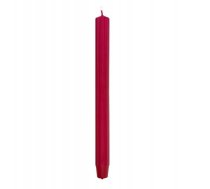 Svece Galda Gara Ryflowana Donau Home, 25x300 Mm, 4gab., Sarkans
