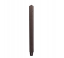 Svece Galda Gara Ryflowana Donau Home, 25x300 Mm, 4gab., Brūna