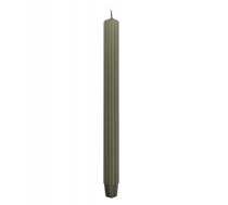 Svece Galda Gara Ryflowana Donau Home, 25x300 Mm, 4gab., Haki
