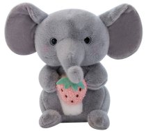 Plīša Talismans Mīļupatiņa Zilonis Zemeņu Pelēks 23cm