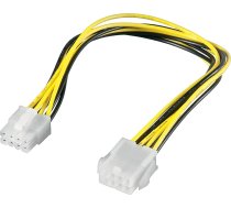 Goobay Atx/eps 8-pin - Atx/eps 8-pin, 0.28m, Melns-Dzeltens (51361)