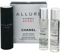 Chanel Allure Homme Sport (ceļojumu Izsmidzinātājs + Ieguldījumi) Edt 60 Ml