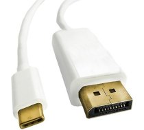 Kabelis Usb Qoltec Usb-c - 1 M Balts (50412)