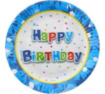Godan šķīvji Papīra Happy Birthday Debeszils - 18 Cm - 6gab. Universāls