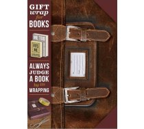If Gift Wrap Papīrs Grāmatas Leather Satchel