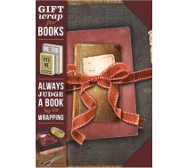 If Gift Wrap Papīrs Grāmatas Vintage Books