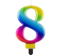 Godan Svece Dzimšanas Dienas "8" Daudzkrāsains 8cm