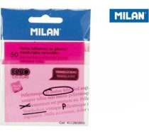 Milan Līmlapiņas Milan Fluo Caurspīdīgs Rozā 76x76, 50 Gab.