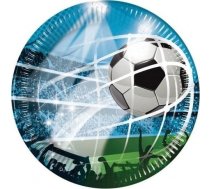 Godan šķīvji Papīra Soccer Fans 23cm 8gab