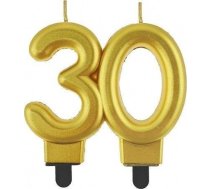 Godan Svece Numurs 30 Beauty&charm Metaliks Zelta 8cm