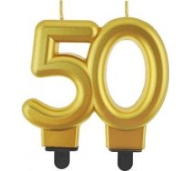 Godan Svece Numurs 50 Beauty&charm Metaliks Zelta 8cm