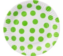 Godan šķīvji Papīra Zirņi Pistacjowe18cm 6.gab.