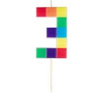 Adikbal Svece Numurs Klucīši Nr 3, 7 Cm One Size