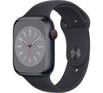 Smartwatch Apple Watch 8 Gps + Cellular 45mm Midnight Alu Sport Melns (mnk43fd/a)