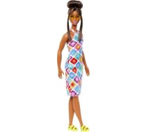 Lelle Barbie Mattel Fashionistas Krāsainā, „adīšanas” Kleitā Hjt07