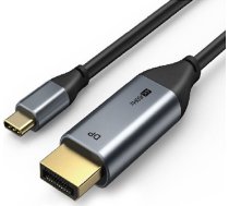 Kabelis Extra Digital Extra Digital Kabelisis Usb-c - Display Port, 4k, Ultra Hd, 1.8 M, 1.2 Ver.