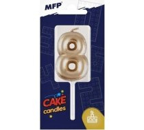 Mfp Paper Svece Do Tortu Balons Nr 8 Zelta 8800122