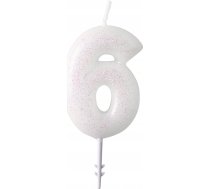 Amscan Svece Numurs 6 M Glancēta 9904381