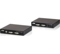Slēdzis Aten Aten Ce624 Usb 2.0 Dvi Dual Display Kvm-extender Hdbaset