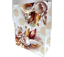 Teka Soma Dekoratīva Matēta 26x32x12cm Balts Ziedi