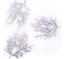 Ziemassvētku Rotājums Mfp Paper Gał±zki Sudrabs 9cm 3gab