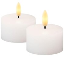 Lampa Galda Multi Sille Sveces Tealight Komplekts 2 Pcs., ø4,5xh2,2cm, Balts