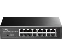 Cudy FS1016 network switch Fast Ethernet (10/100) Black