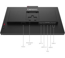 Monitors Lenovo Thinkvision T27qd-4v Led Display 68,6 Cm (27") 2560 X 1440 Px Quad Hd Lcd Melns