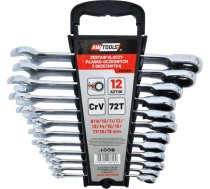 Awtools Atslēga Plakans-gredzenveida Ar Sprūdratu Komplekts 12 gab. 8-19 Mm (aw39999)