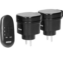 Orno Komplekts Bezvadu Mini ligzdas Vadāms Ar Tālvadības Pulti 2+1, Ip44 , Versija Schuko