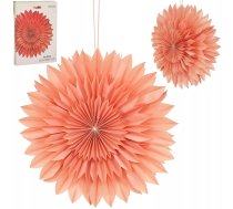 Zvaigzne Dekoratīvā Piekarināmā Papīra 3d 50cm Rozā