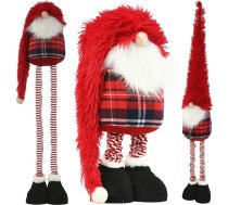 Ziemassvētku Rotājums Saska Christmas Gnom Dekoratīvais Na Teleskopach 38-88cm Sarkans