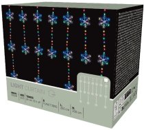 Ziemassvētku Gaismas Priekškars Gaismas 200x200 Cm 408led Spilventiņi śniegu Daudzkrāsains