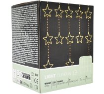 Ziemassvētku Gaismas Priekškars Gaismas 120x120 Cm 235led Silts Balts Zvaigznes