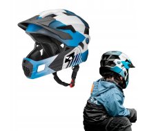 Rockbros ķivere Velosipēdu Ts-61 10110061002 Bērnu Ar noņemamu zoda aizsargu Izmērs M (54-57) - Debeszils
