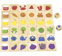 Viga Toys Spēle Izglītojošs Koka Puzle Sortuj Dopasuj Krāsas I Formas 38 Gab