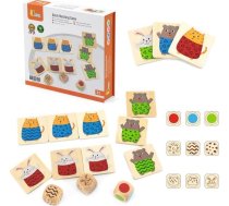 Viga Toys Viga Koka Puzle Spēle W ātra Dopasowanie 27 El.