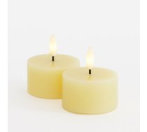 Lampa Galda Sirius Sille Sveces Tealight 2gab. Komplekts ø6xh3,4cm Pale Yellow
