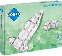 Magnētiskais Klucīši Celtniecības Transparent 20el.