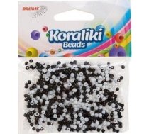 Pērlītes Akrila Vītņošanai Balts Melns 35mm