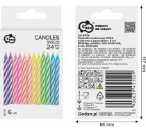 Sveces Dzimšanas Dienas 6cm 24gab