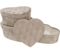 Kastīte Flower Box 3gab Vels Sirds Cofee Rozette
