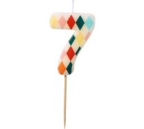Svece Dzimšanas Dienas 7 Romby 5,5cm