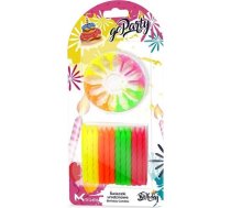 Sveces Dzimšanas Dienas Neon Spirālveida 6,5cm 24gab